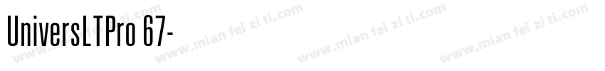 UniversLTPro 67字体转换